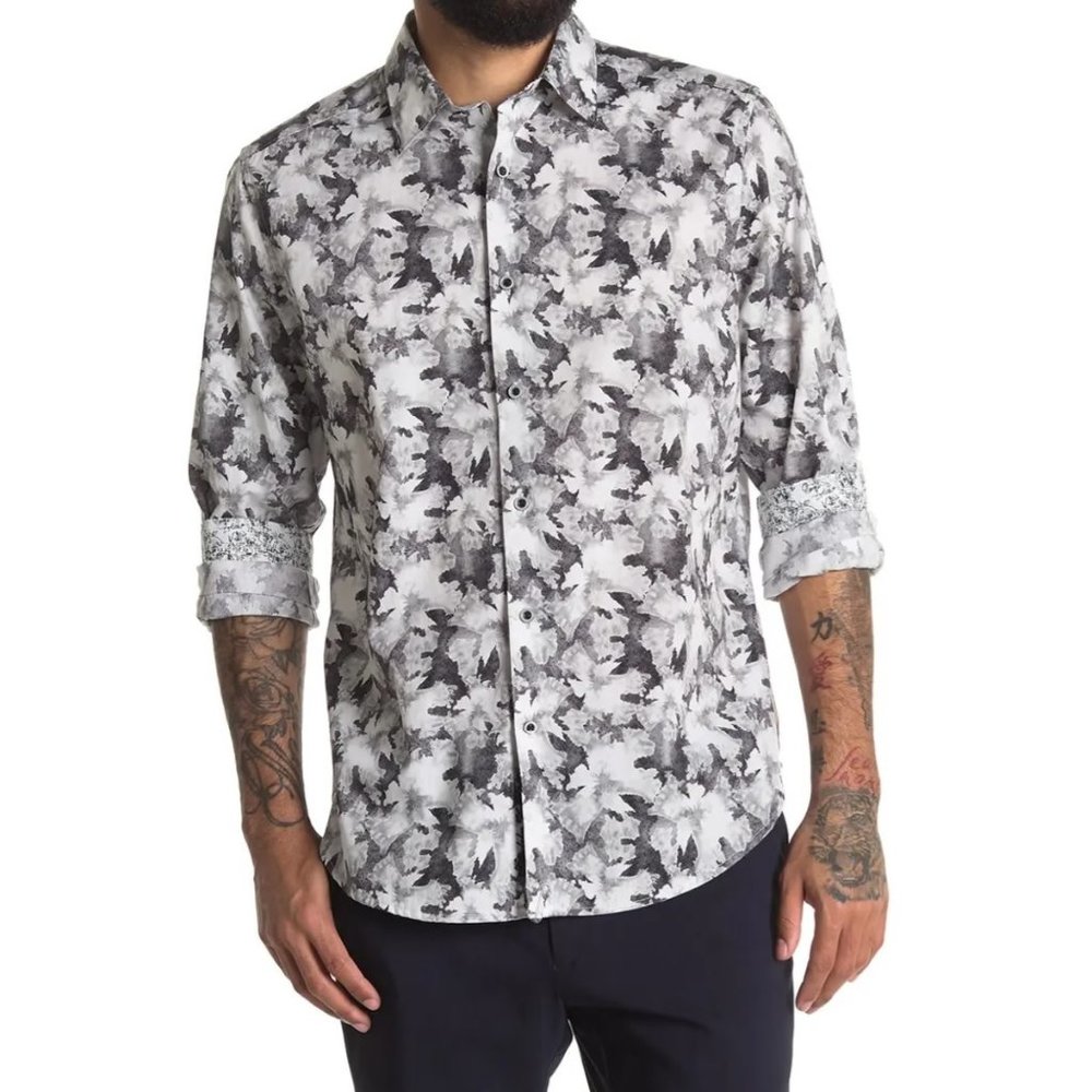 Robert Graham Fort Summer Abstract Shirt White